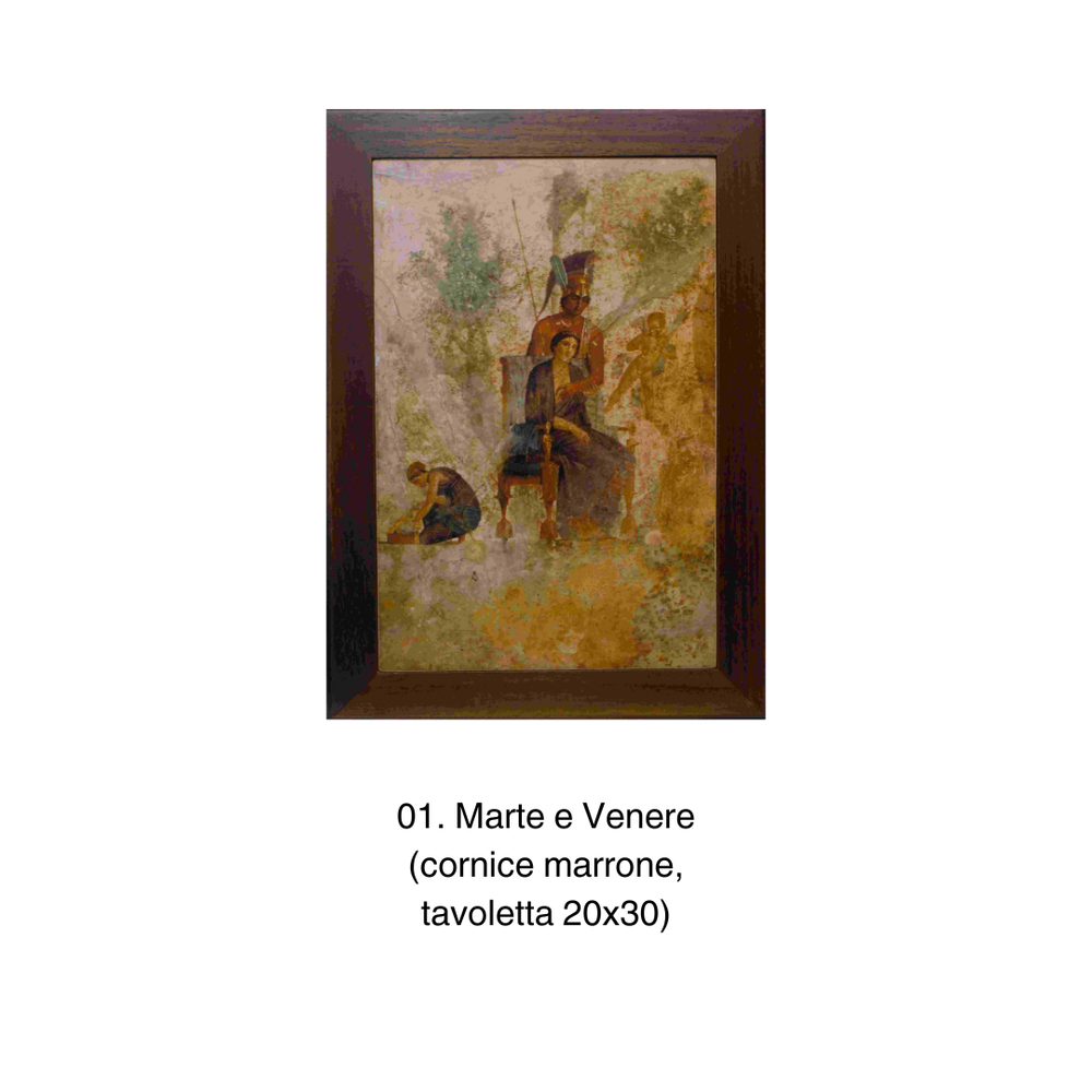 Tavolette 20x30 in cornice - Affreschi pompeiani