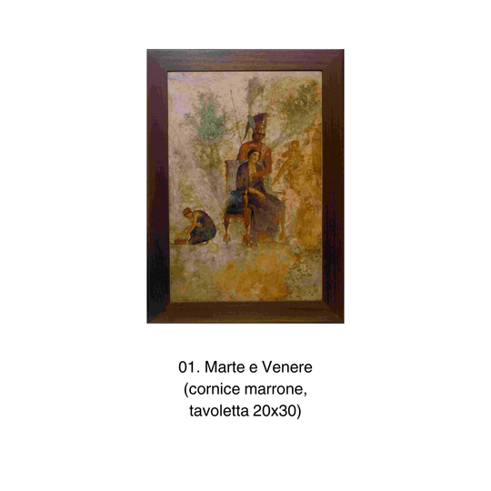 Tavolette 20x30 in cornice - Affreschi pompeiani