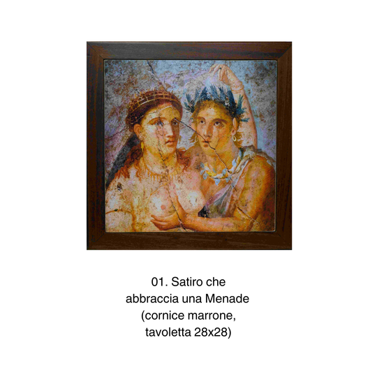 Tavolette 28x28 in cornice - Affreschi pompeiani
