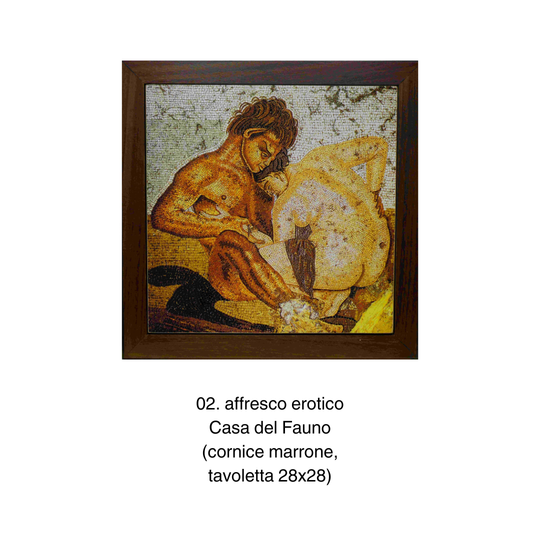 Tavolette 28x28 in cornice - Affreschi pompeiani
