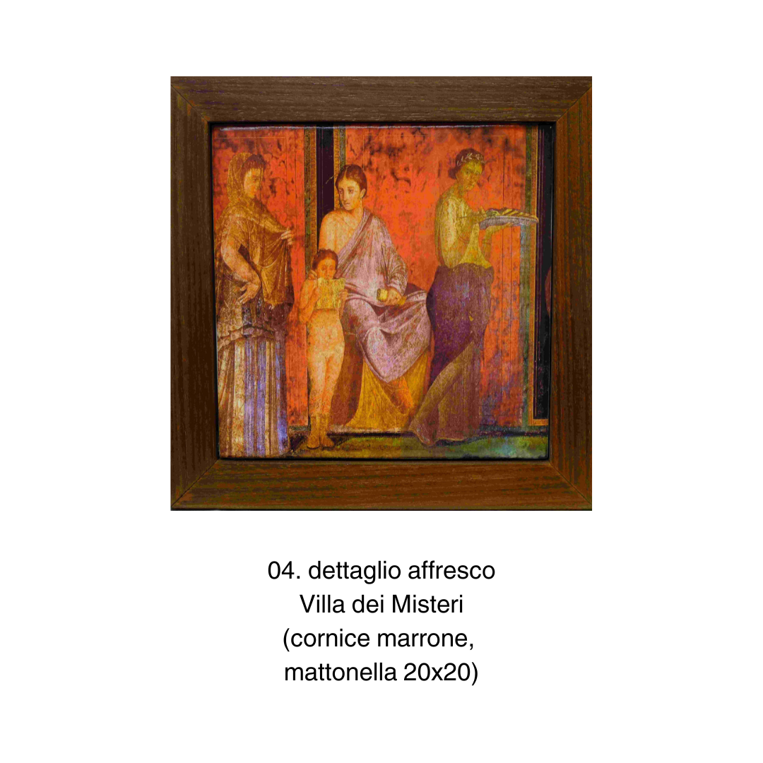 Mattonelle 20x20 in cornice - Affreschi pompeiani