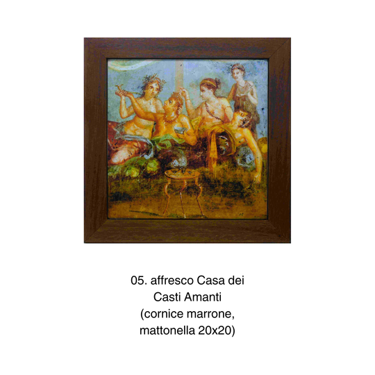 Mattonelle 20x20 in cornice - Affreschi pompeiani