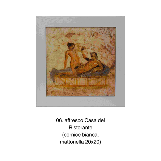 Mattonelle 20x20 in cornice - Affreschi pompeiani