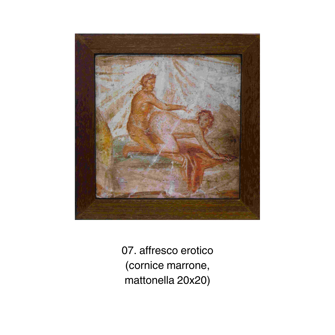Mattonelle 20x20 in cornice - Affreschi pompeiani