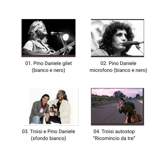 Magneti Pino Daniele e Massimo Troisi