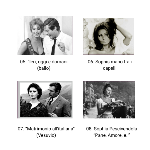 Magneti Sophia Loren (bianco e nero)